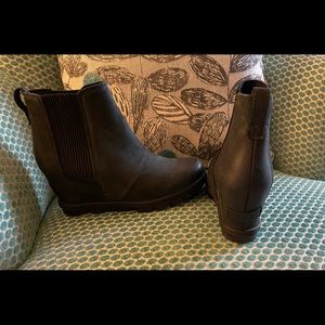 Sorel Waterproof Wedge Booties